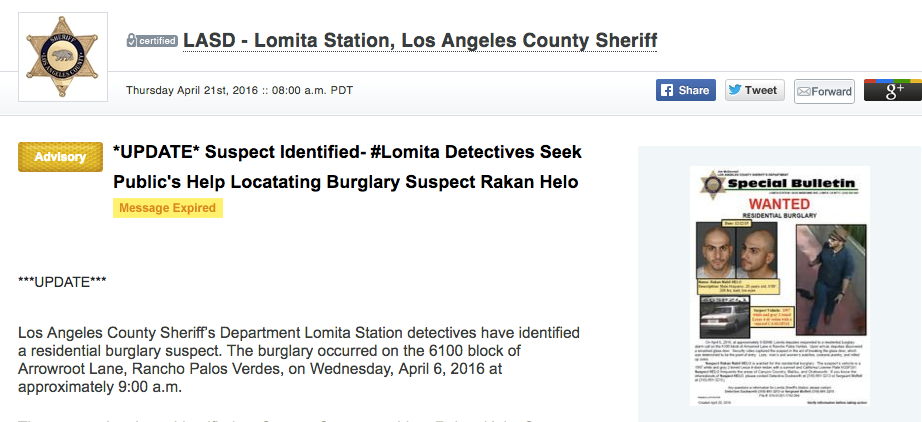 NIA LASD