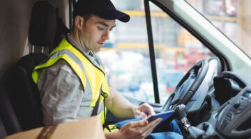 Lone Worker Traveling in Car