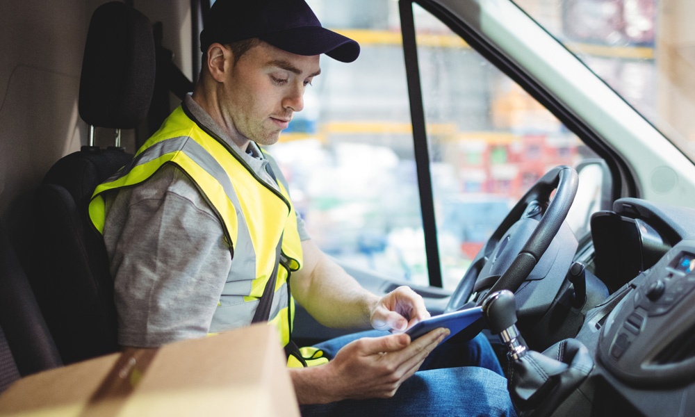 Lone Worker Traveling in Car