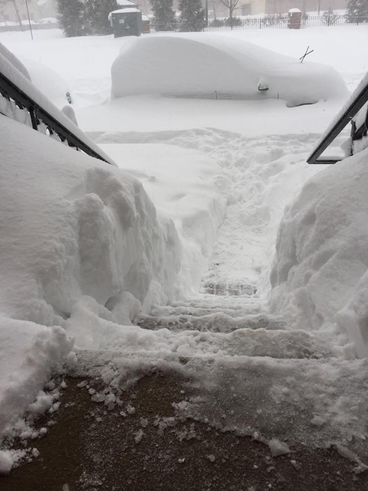 snow stairs