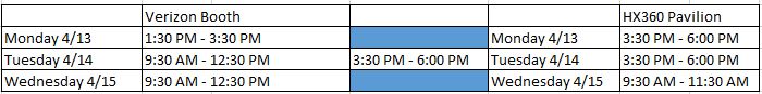 vzbooth sched