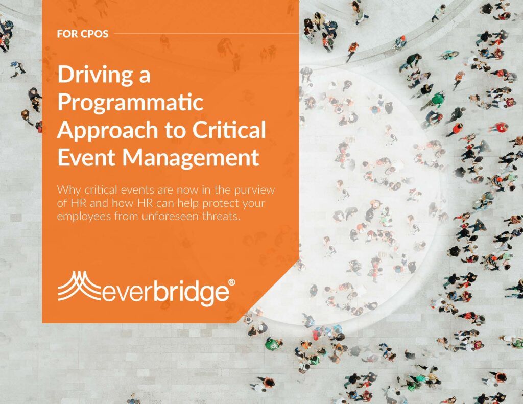 driving a programmatic approach to critical event management Chief people officer executive brief
