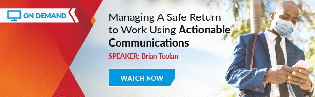 managing safe return to work webinar banner