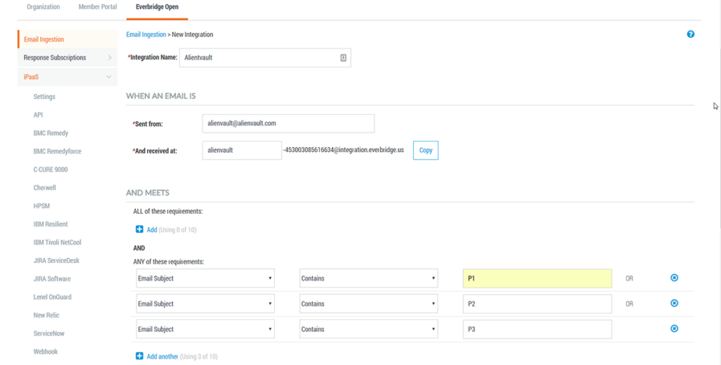 AlienVault Integration Example 1