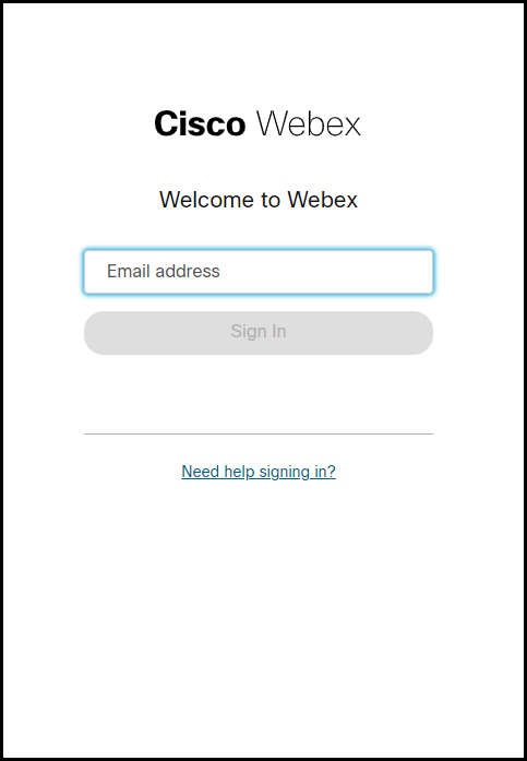 Webex Outline