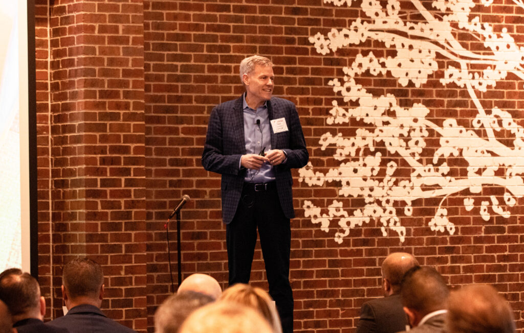 Everbridge CEO Dave presenting a speech