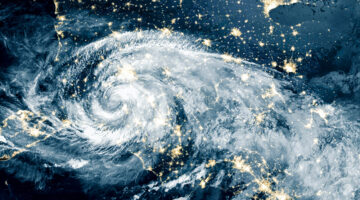Hurricane Michael Made Its Way Into North Carolina. Elements Of This Image Furnished By Nasa.