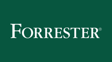 Forrester logo on green background