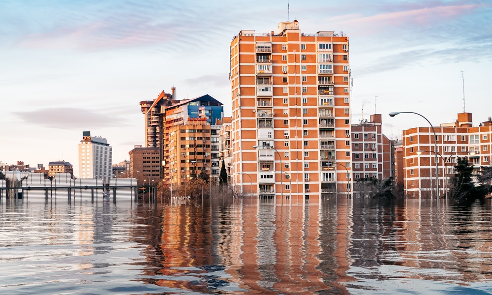 Hypothetical Flood Of Water In Madrid Due To The Effects Of Glob