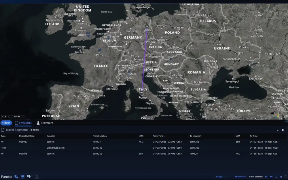 Real Time Traveler Tracking