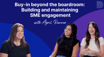 Buy-in beyond the boardroom: Building and maintaining SME engagement