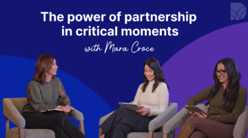 The power of partnership in critical moments
