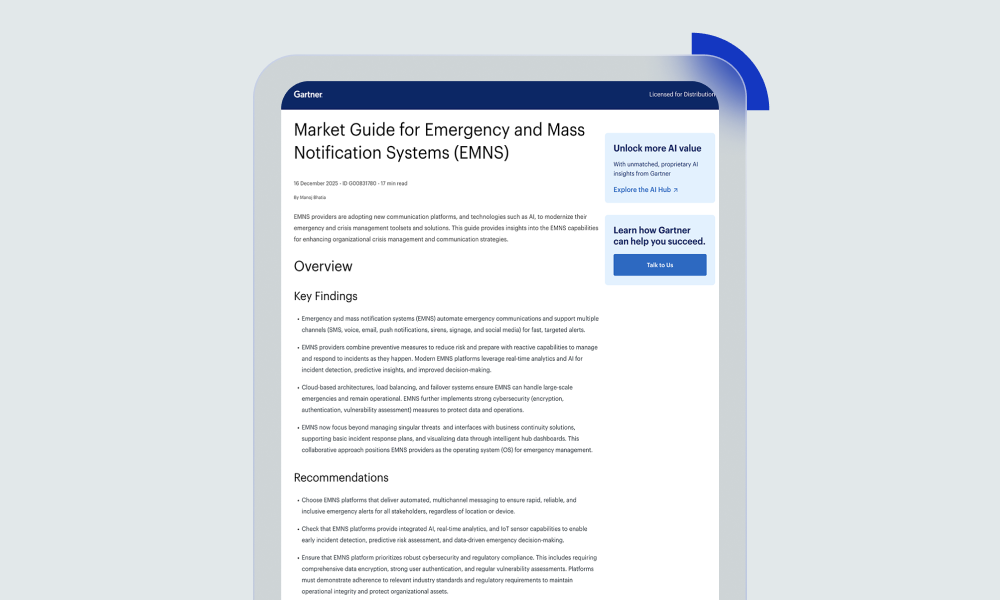 data sheet for mass notification